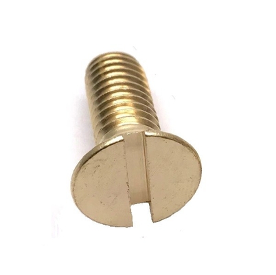 खरीदें DIN काउंटरसंक हेड स्क्रू / ब्रास H62 M1 - M20 स्लॉटेड CSK हेड बोल्ट online manufacture