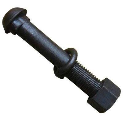 खरीदें राउंड हेड रेल फिश बोल्ट DIN 5903 - 1/एलिप्टिक नेक ट्रैक बोल्ट ASME B18.10 online manufacture