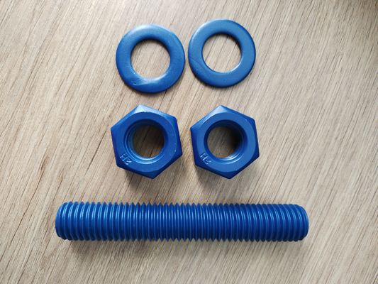 खरीदें Good Partner for Stud Bolt c/w 2 Heavy Hex Nuts & 2 Plain Washers Totally with PTFE Coating Finish ऑनलाइन निर्माण
