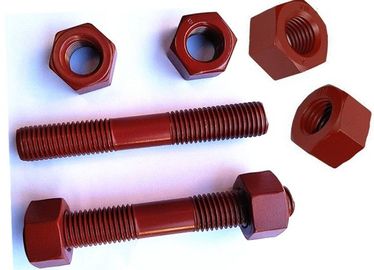 खरीदें उच्च तापमान प्रतिरोधी PTFE डबल अंत नट के साथ स्टड बोल्ट पिरोया online manufacture