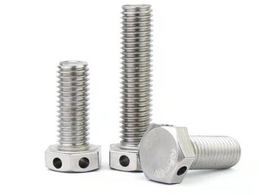 खरीदें GB/T32.1 मोटे थ्रेड हेक्स हेड बोल्ट्स वायर होल्स लॉकिंग के साथ online manufacture