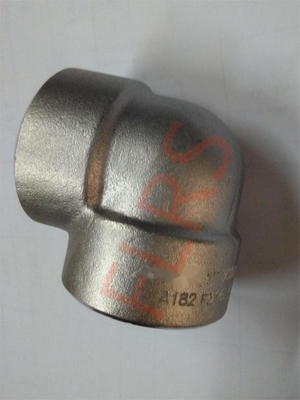 कक्षा 3000 जाली स्टील पाइप फिटिंग 90 डिग्री कोहनी A182 F316L ASME B16.11