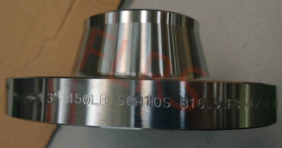 A182 F304/304L उठाया चेहरा वेल्डिंग गर्दन स्टेनलेस स्टील पाइप निकला हुआ किनारा SCH10S 3 इंच