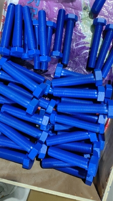 ASTM A325 TYPE 1 PTFE कोटिंग हेक्स हेड बोल्ट मानक ISO4014/ISO 4017