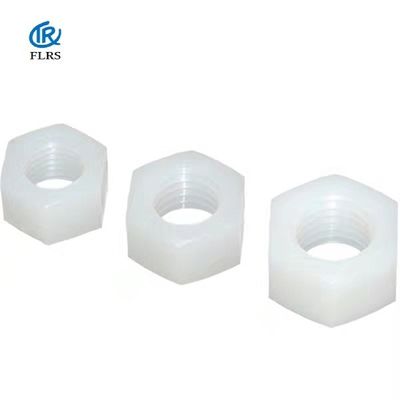 Pvdf षट्भुज नट हेक्स। नट प्राकृतिक रंग / M3-M20 जंग प्रतिरोधी नट